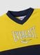 Yellow and blue regular-fit T-shirt with perforated insert for boys_3