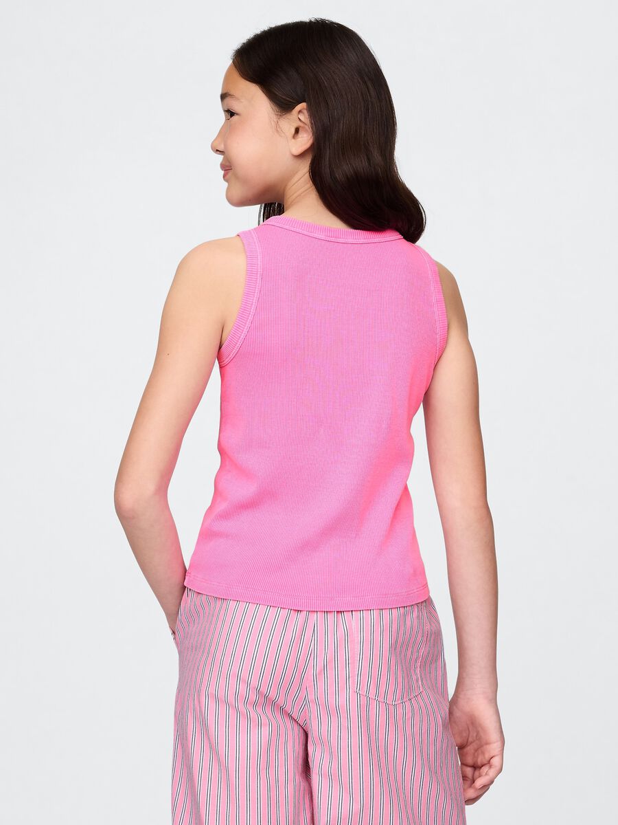 Sleeveless Stretch Fabric Tank Top_1