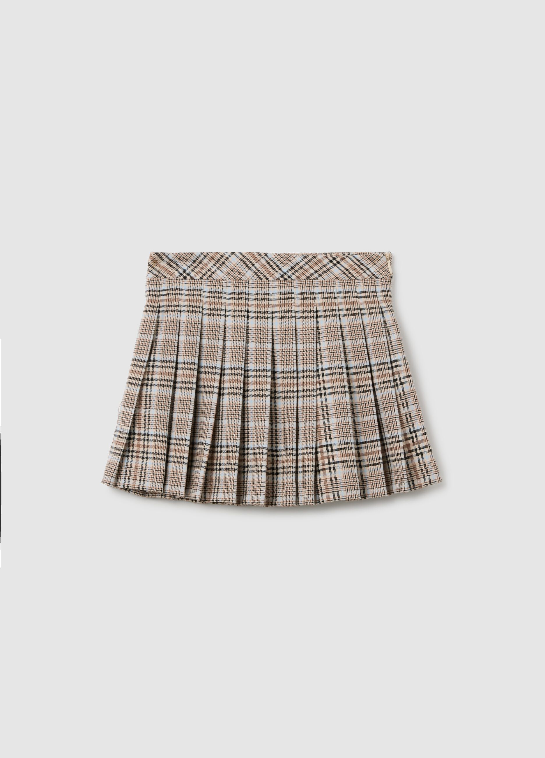 Pleated Plaid Skirt for Girls