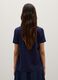 Blue pure cotton regular fit T-shirt_3