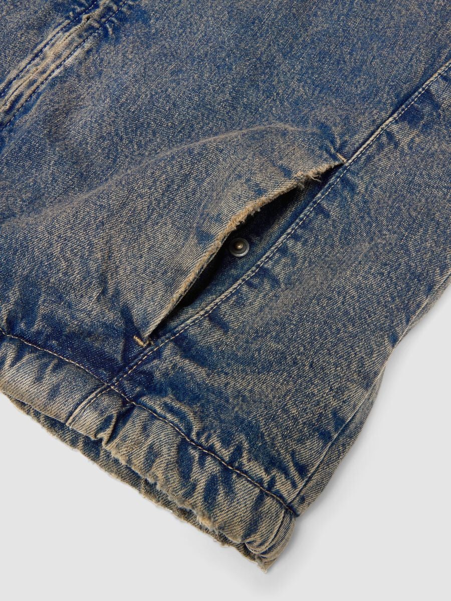 Denim Padded Jacket Vintage Dark Blue_6