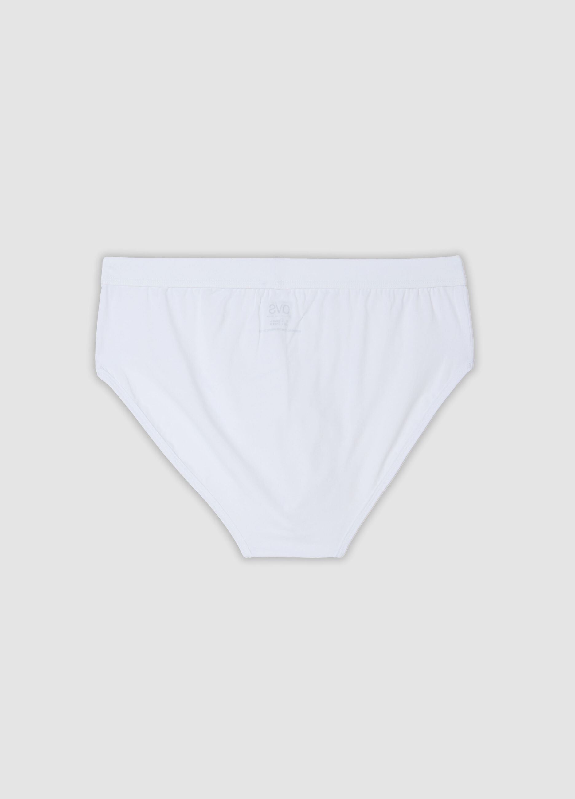 2-pack of white stretch mercerised cotton briefs