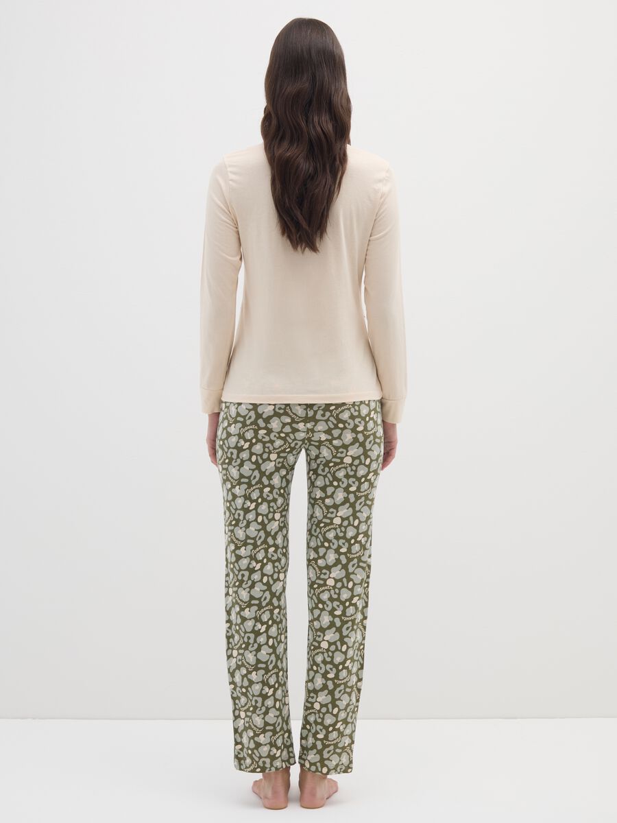 Beige pure cotton pyjamas regular fit_3