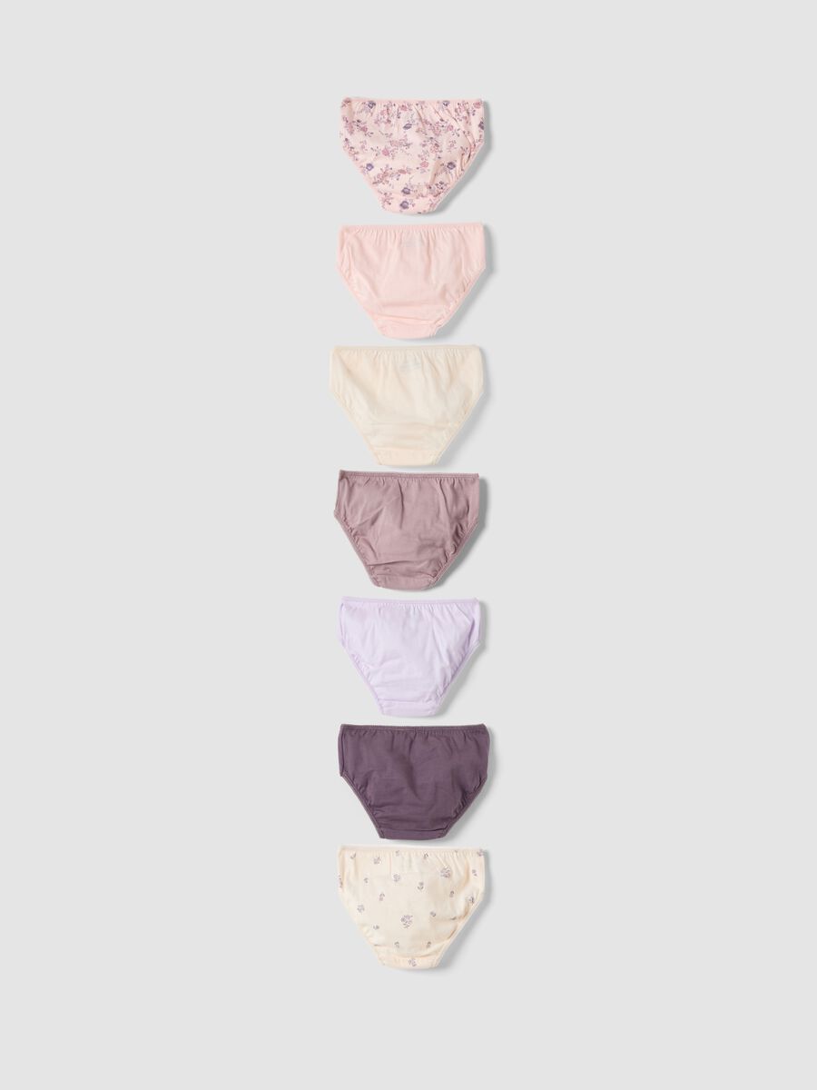 Pack of seven multicolour briefs in pure organic cotton_1