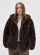 Soft Brown Coat with Hood Regular Fit_1