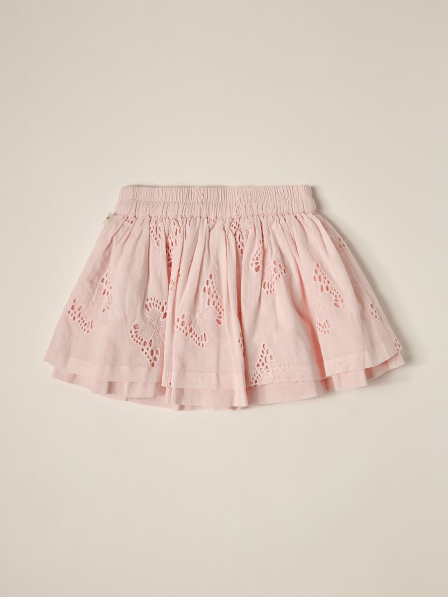 IANA newborn girl skirt in 100% cotton broderie anglaise_1