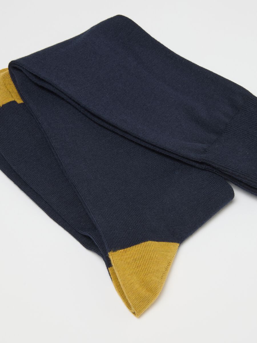 Multicolour Cotton Long Socks Twin Pack_1