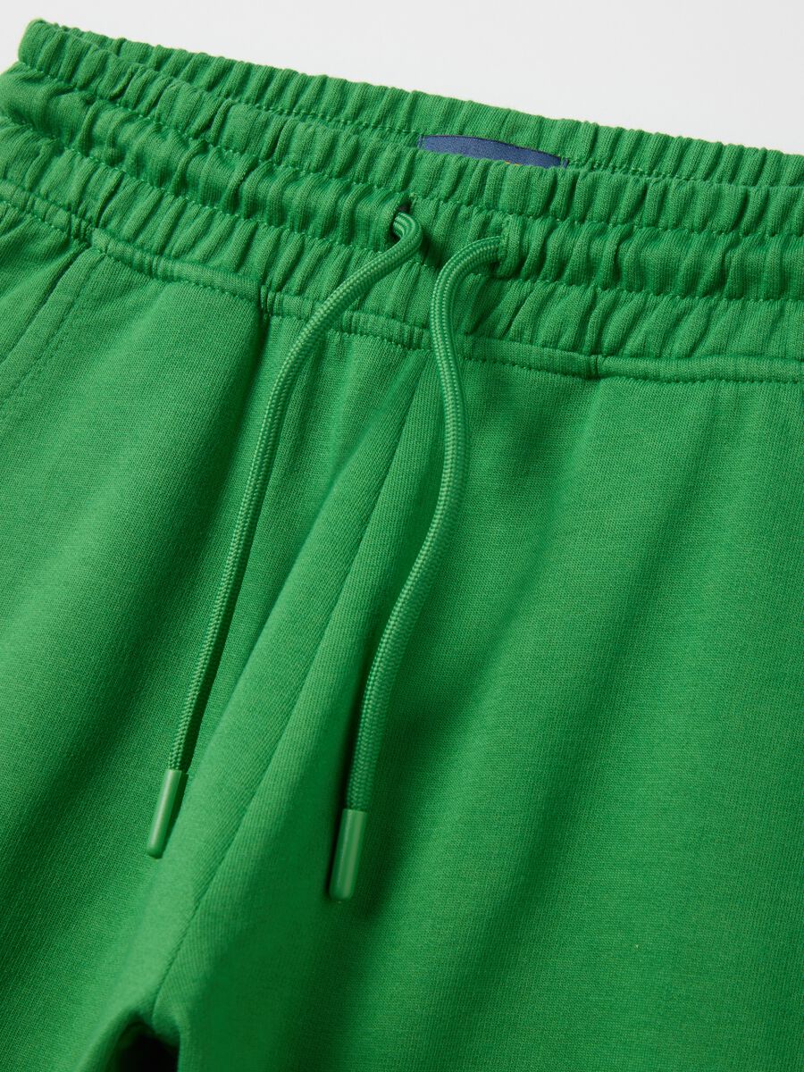 Green Bermuda shorts in pure cotton OVS Kids_2