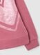 Girls' Pink Pure Cotton Regular Fit Sweatshirt_3
