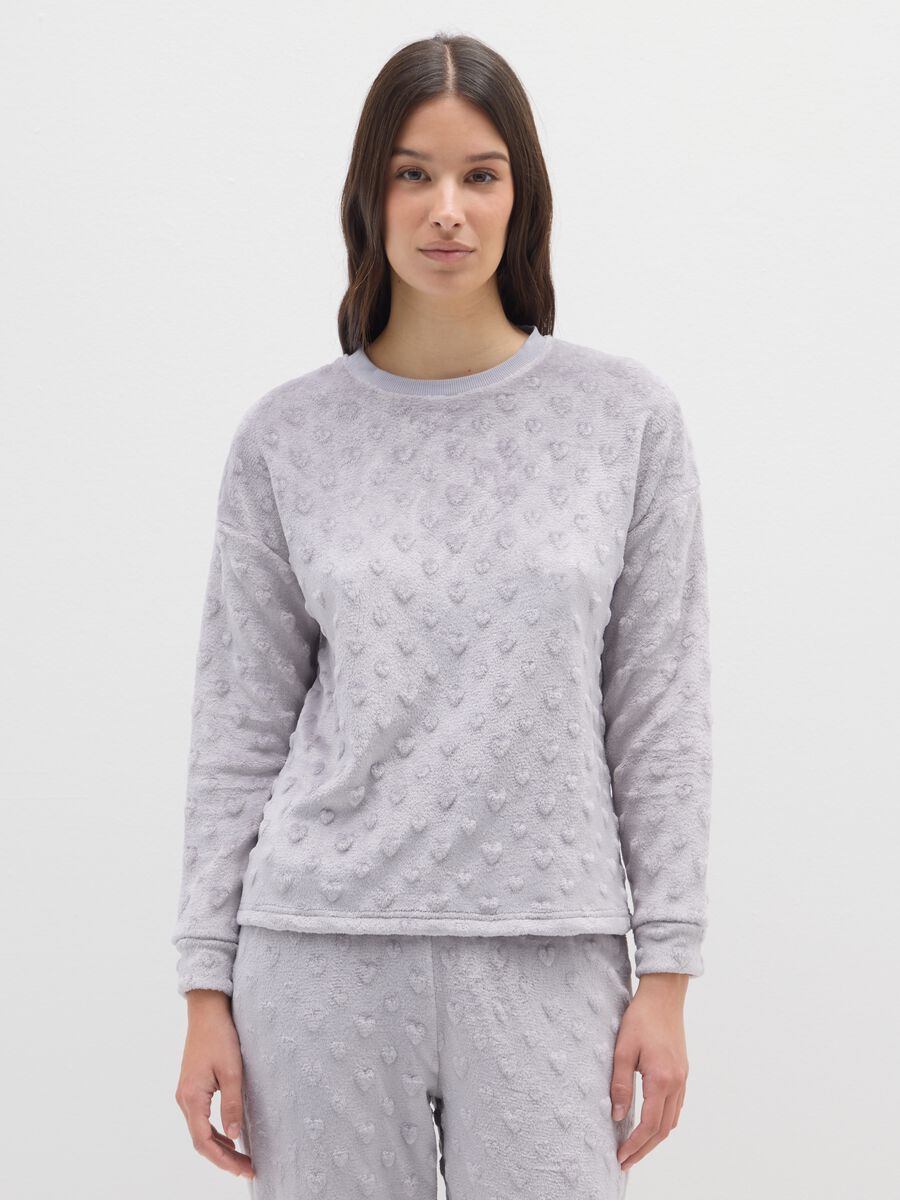 Grey regular fit pyjamas_1