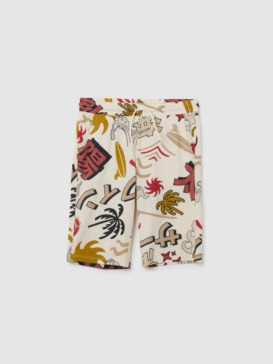 Boys' multicolour pure cotton regular fit shorts_0