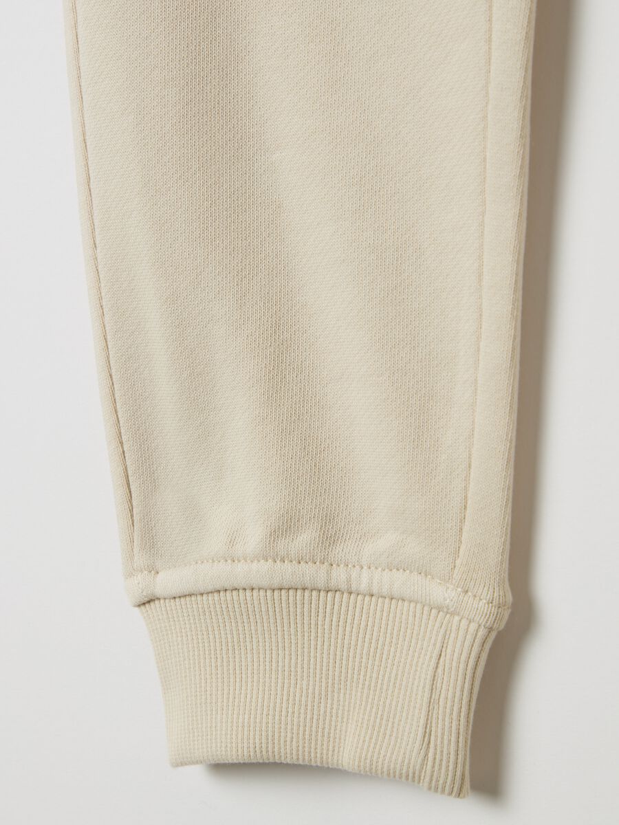 Fleece joggers with drawstring_3
