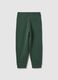 Children's trousers in pure green cotton regular fit_1