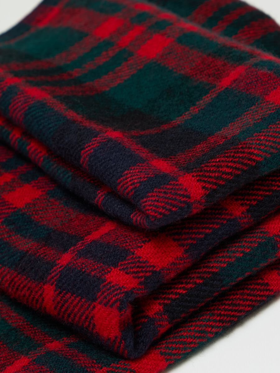 Scarf with check pattern_1