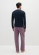 Regular fit long multicolour check pyjamas in pure cotton_2