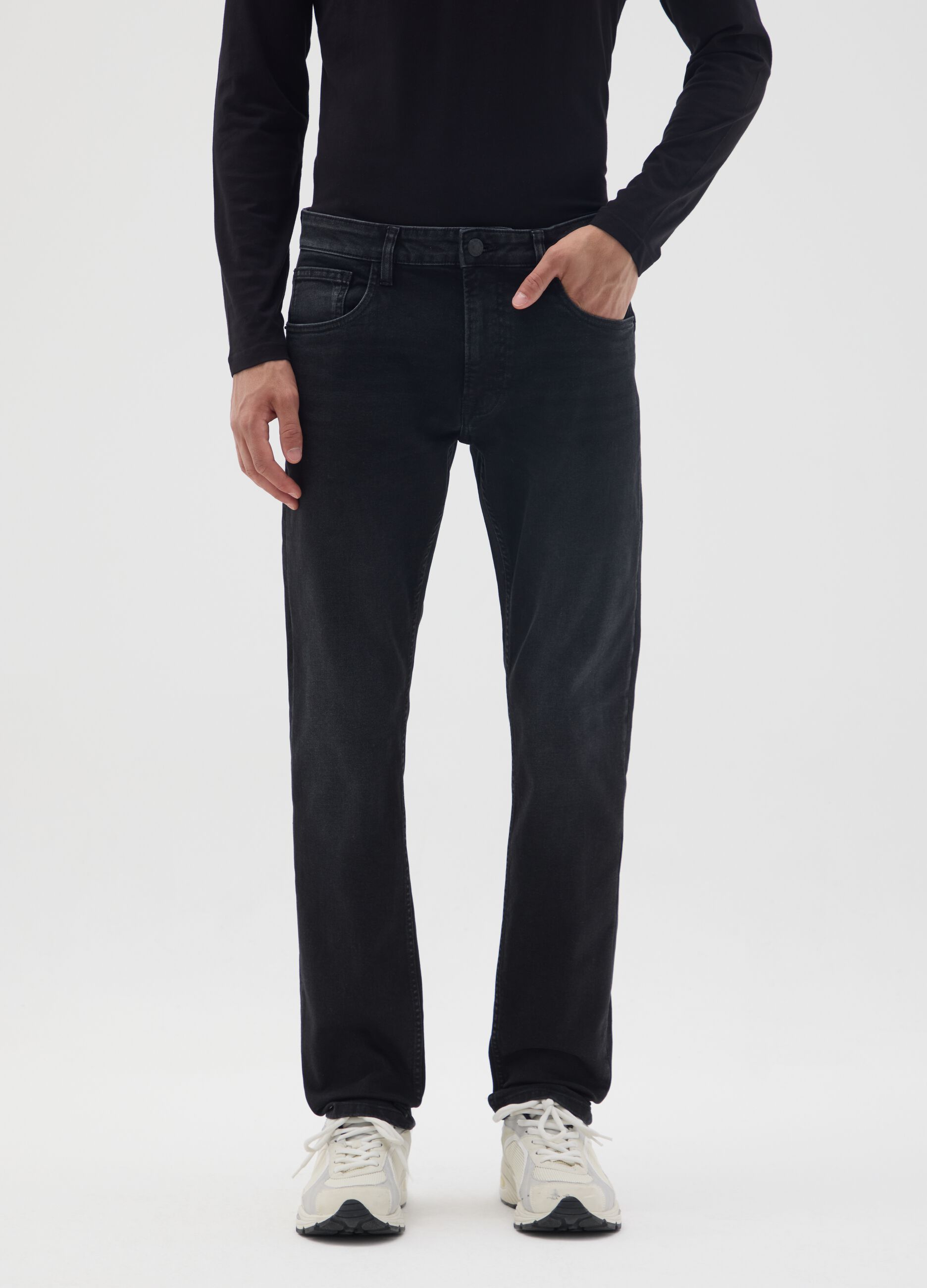 Black Denim Slim Fit Jeans