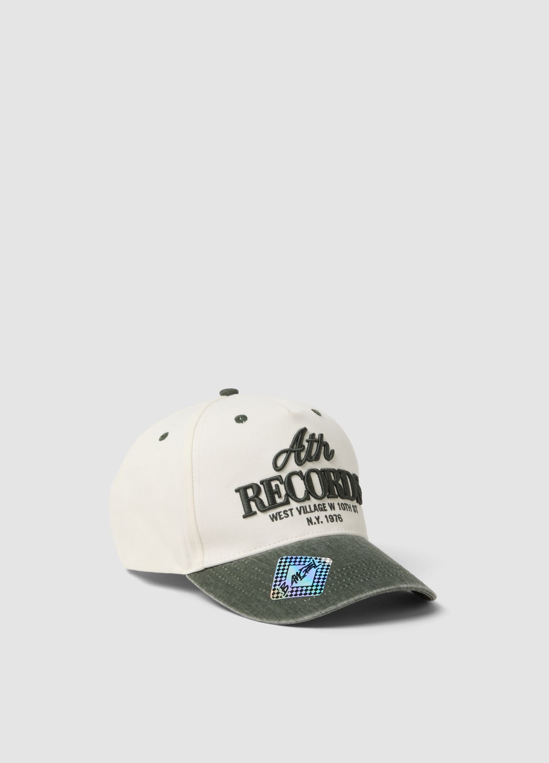 White pure cotton baseball cap