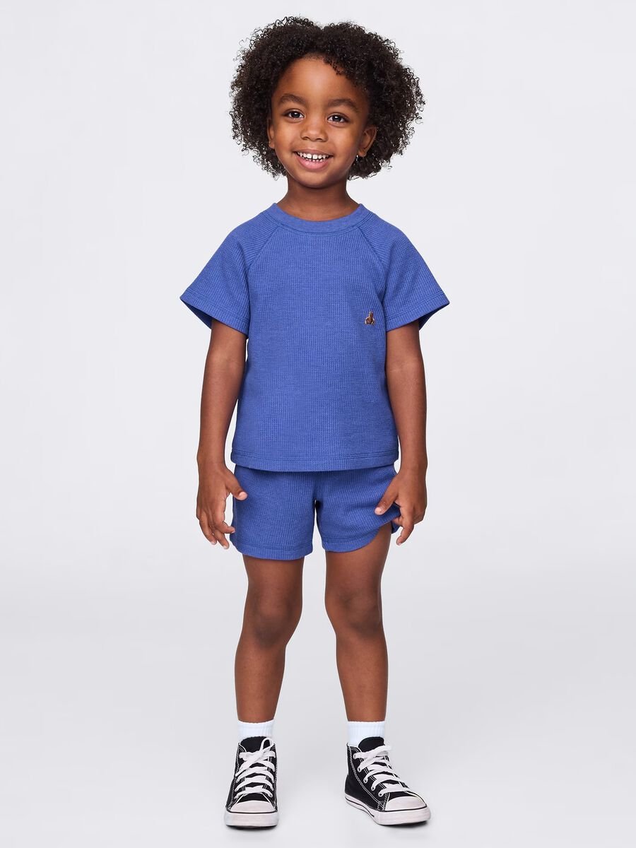 Blue set with T-shirt and shorts_0