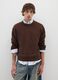 Brown pure cotton jumper regular fit_0