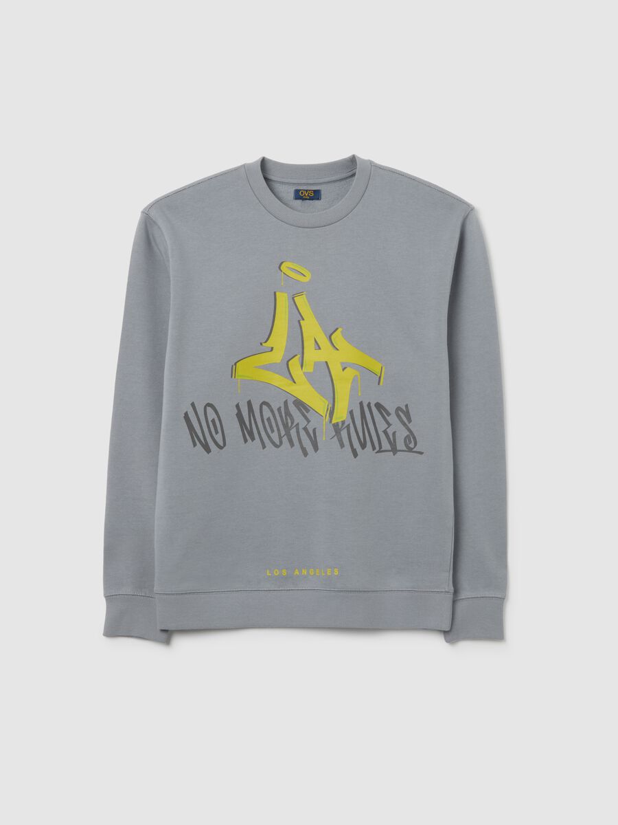 Felpa grigia in cotone per ragazzo_3