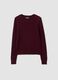 Red cable-knit crew neck jumper, regular fit_4