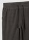 Grey fleece trousers with regular fit and elastic waist_5