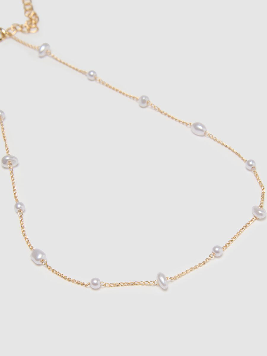 Multicolour Necklace with Pearls_1