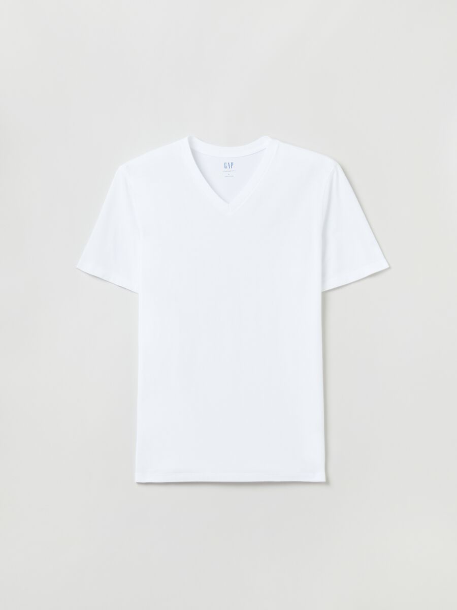 Cotton V-neck T-shirt_1