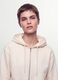 White cotton-blend fitted zip-up hoodie_1