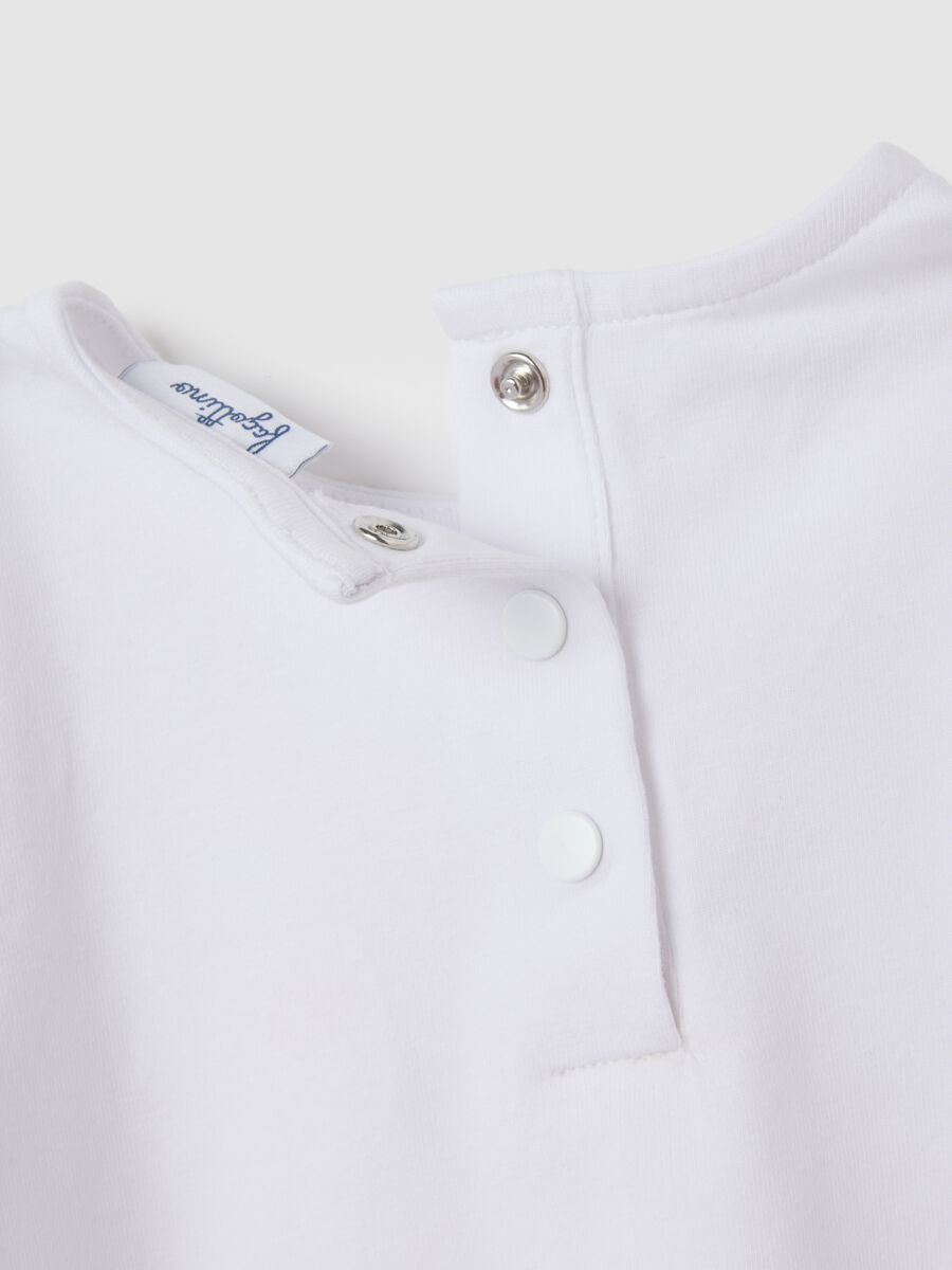 Girls' white cotton top regular fit_3