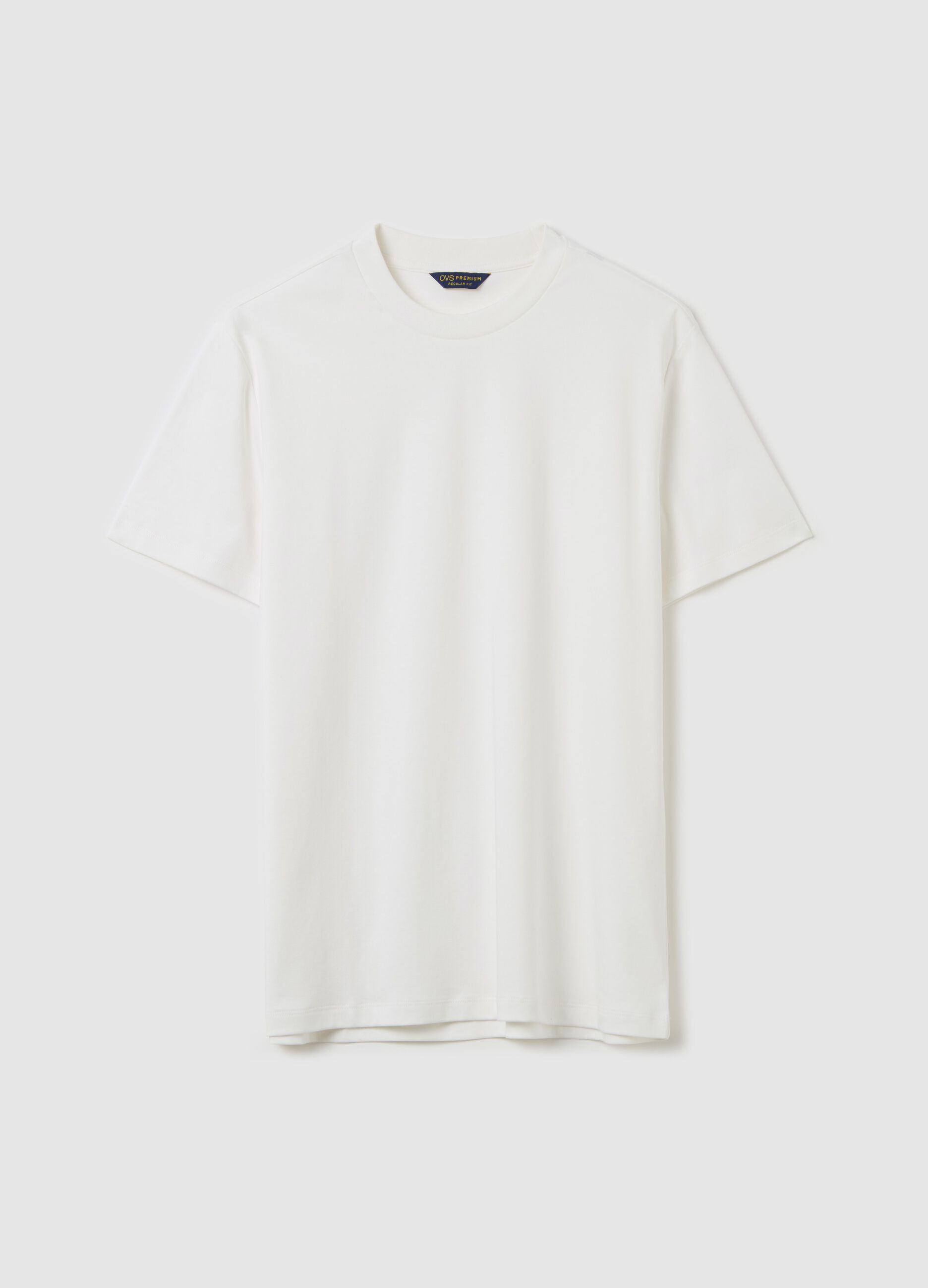 T-shirt regular fit con scollo rotondo