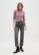Pink turtleneck sweater regular fit_1