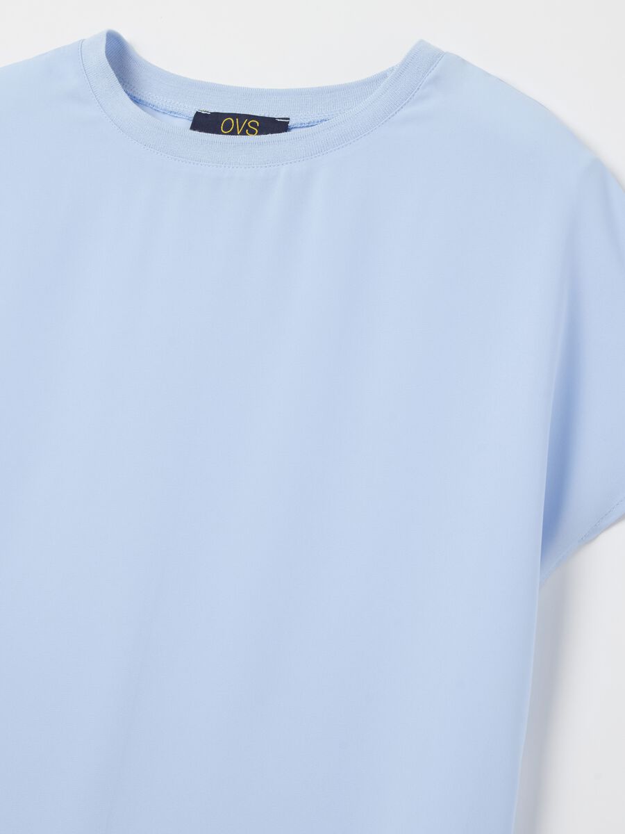 Solid colour blouse in crêpe_5