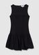 Fitted Black Dress with Zip_4