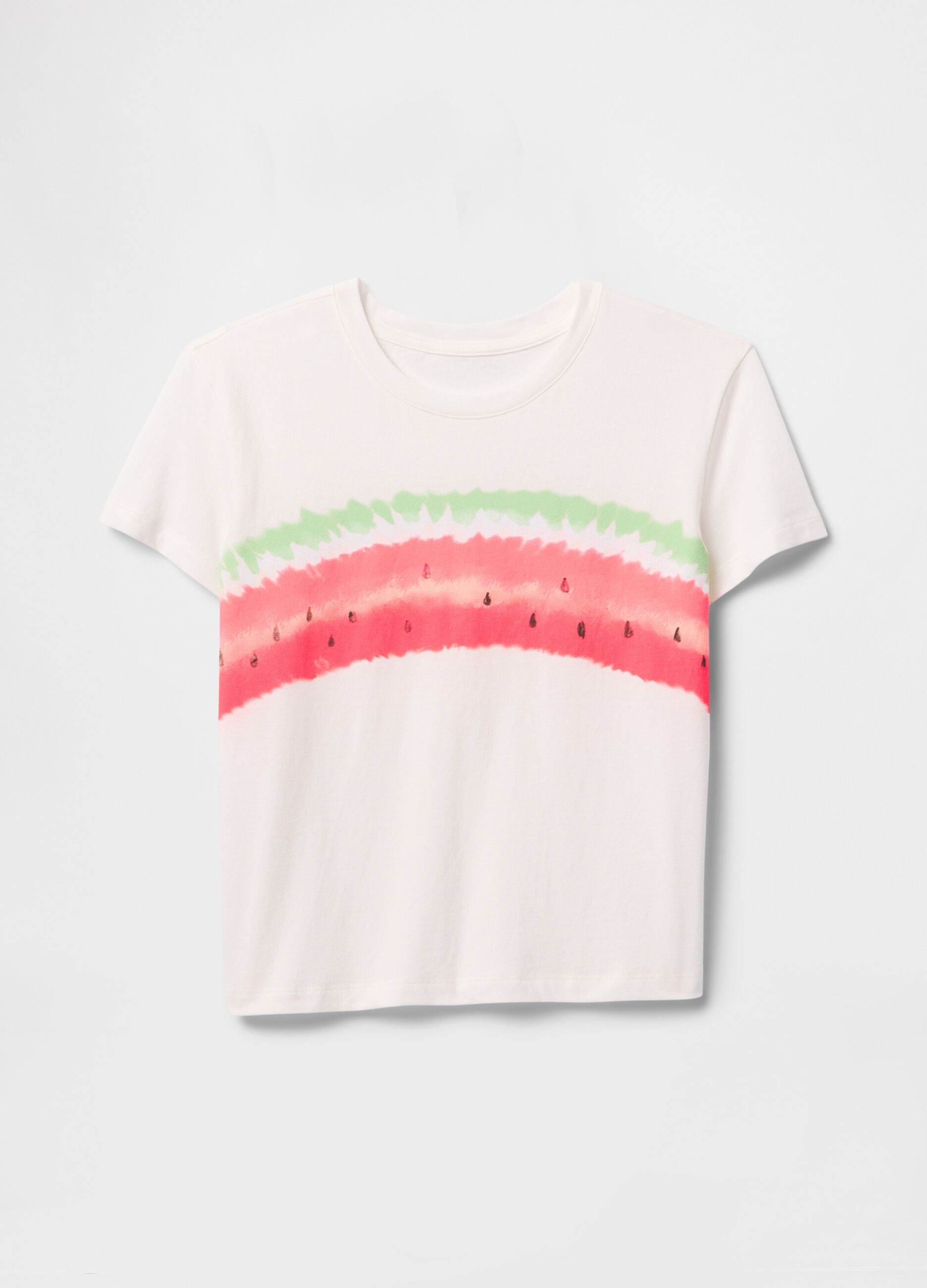 White T-shirt with watermelon print