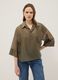 Green long-sleeve viscose-blend blouse, regular fit_2