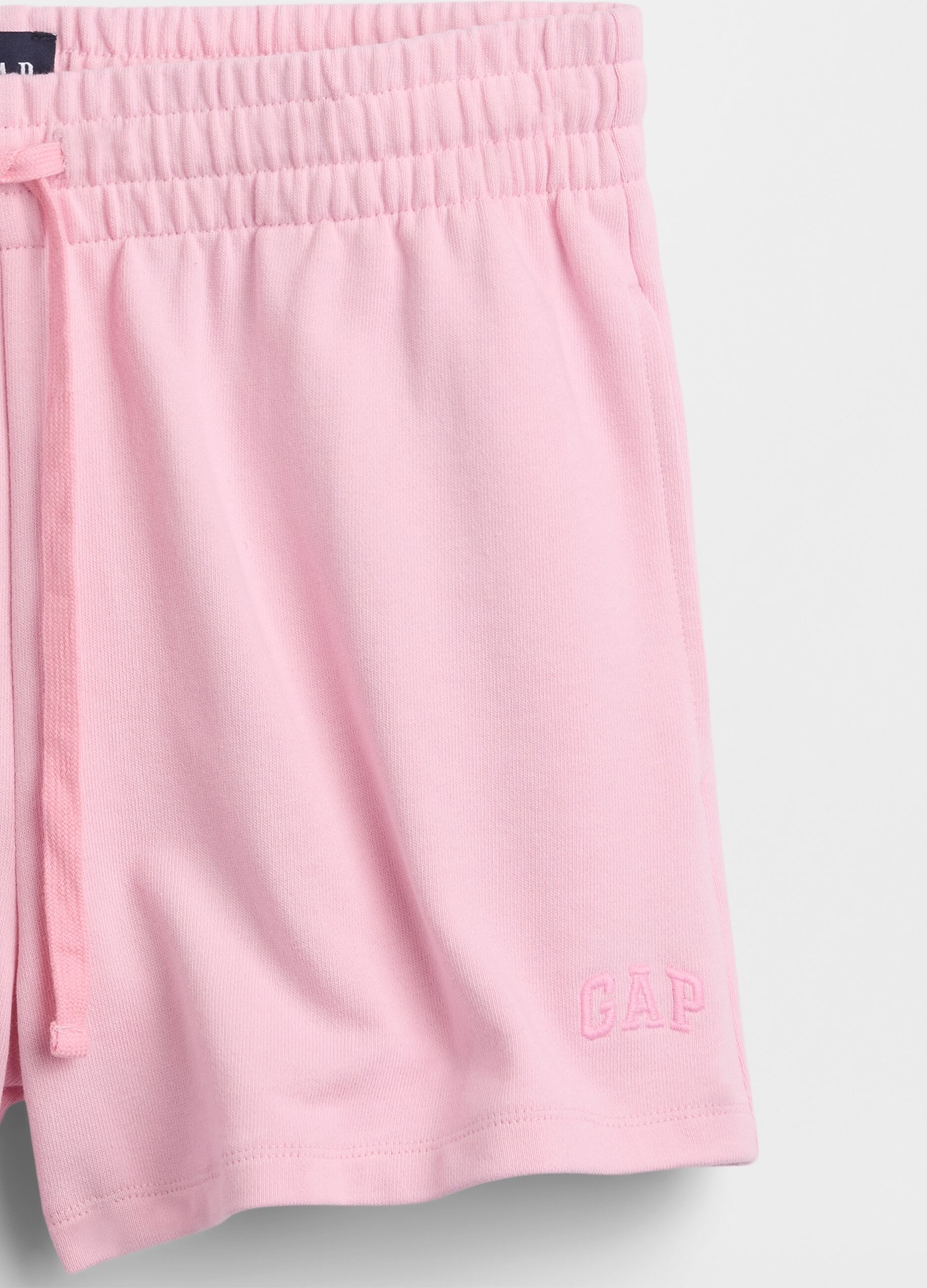 Cotton-blend shorts with elasticated waist