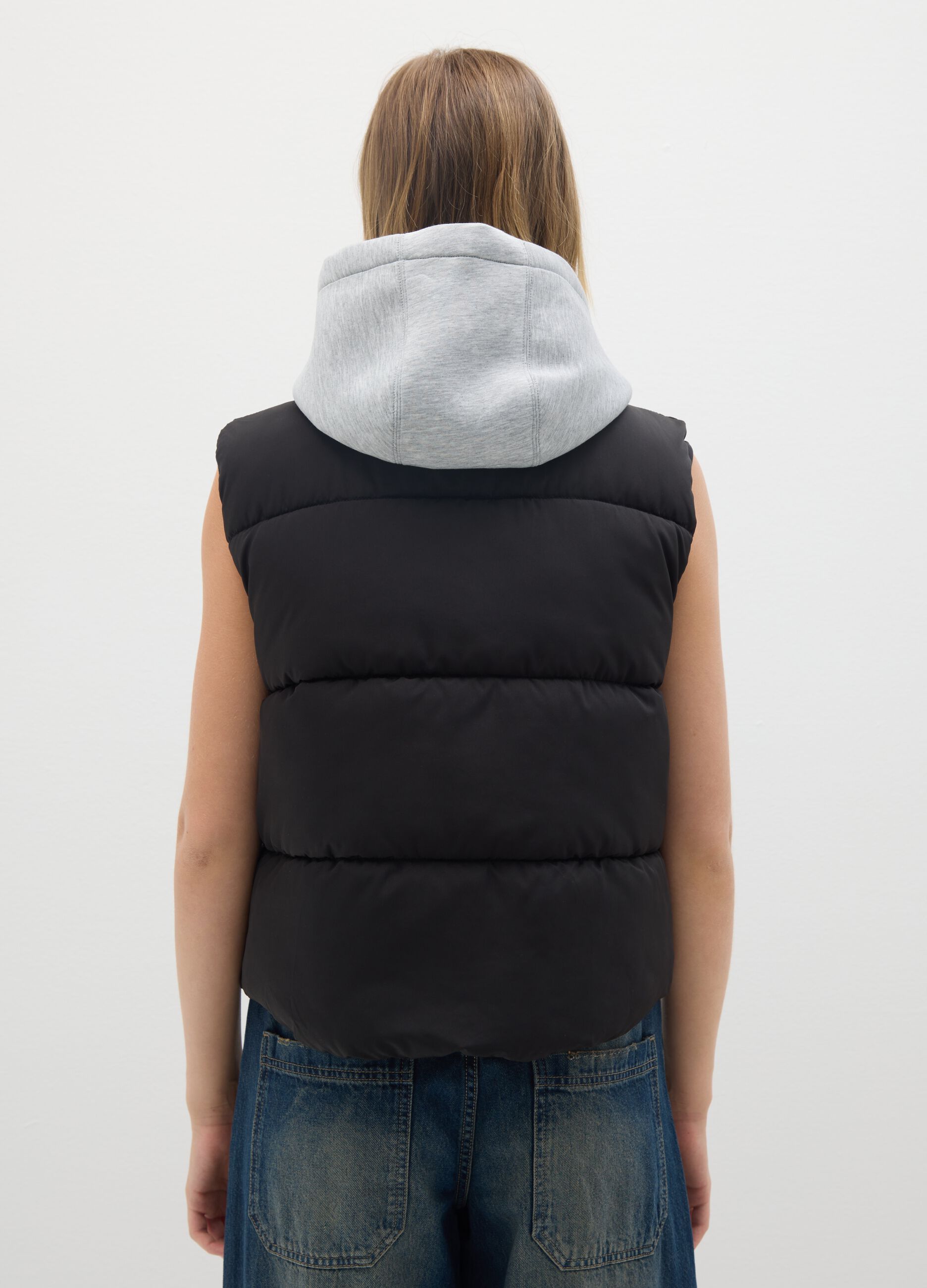 Black Fabric Waistcoat Regular Fit