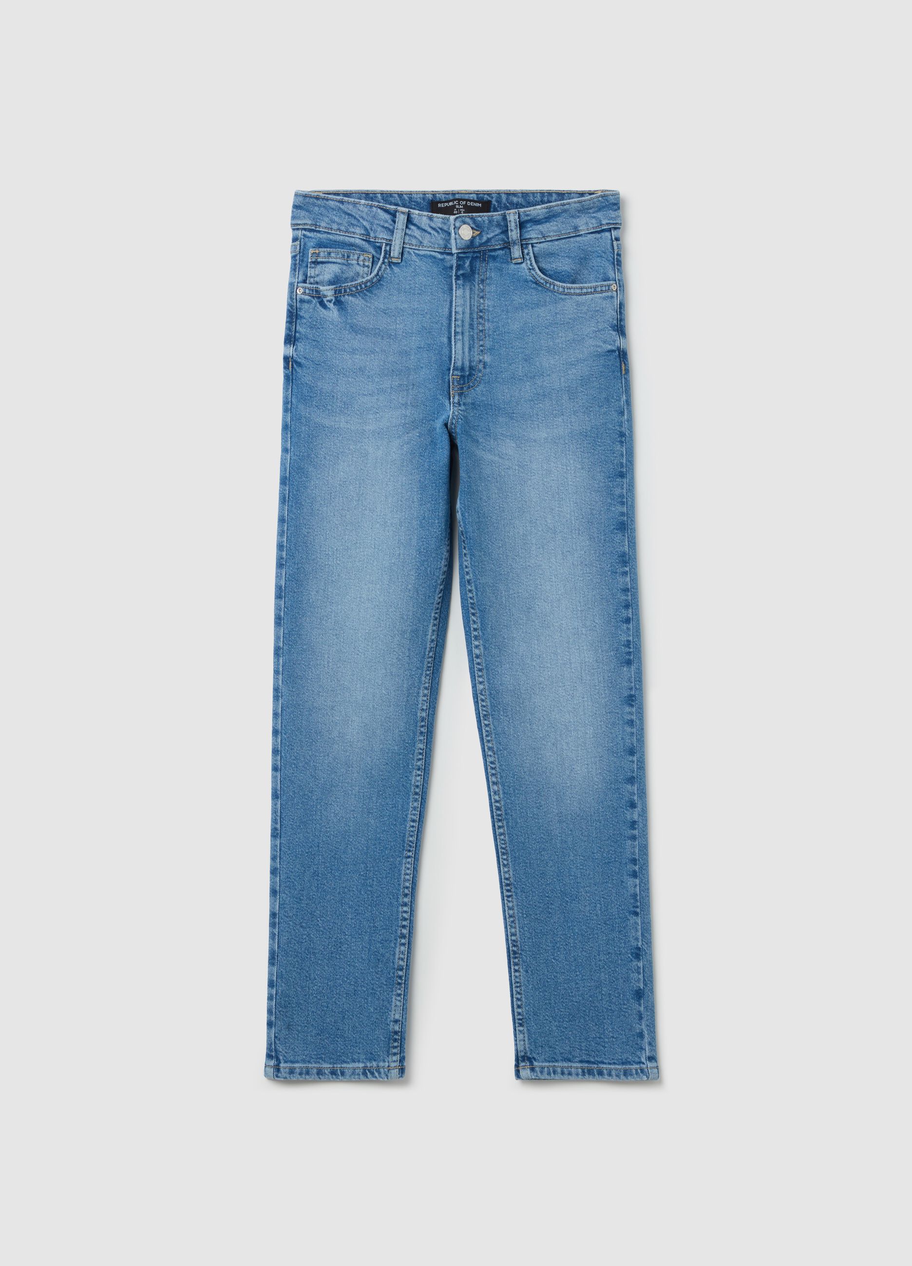 Slim-fit cropped jeans