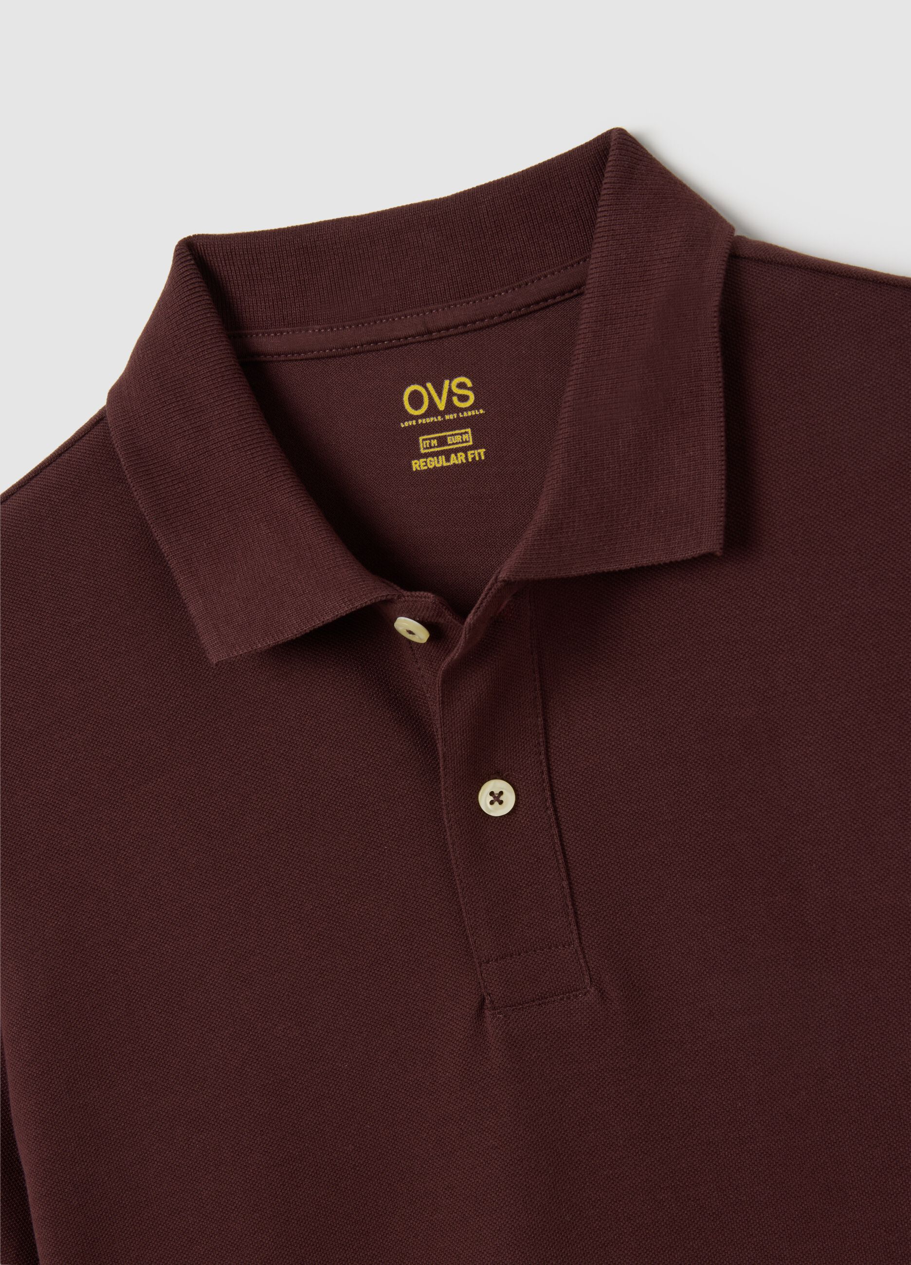 Men's Brown Pure Cotton Regular Fit Polo