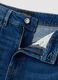 Blue wide-leg stretch cotton jeans_5