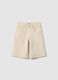 Boys' Beige Pure Cotton Baggy Shorts_0