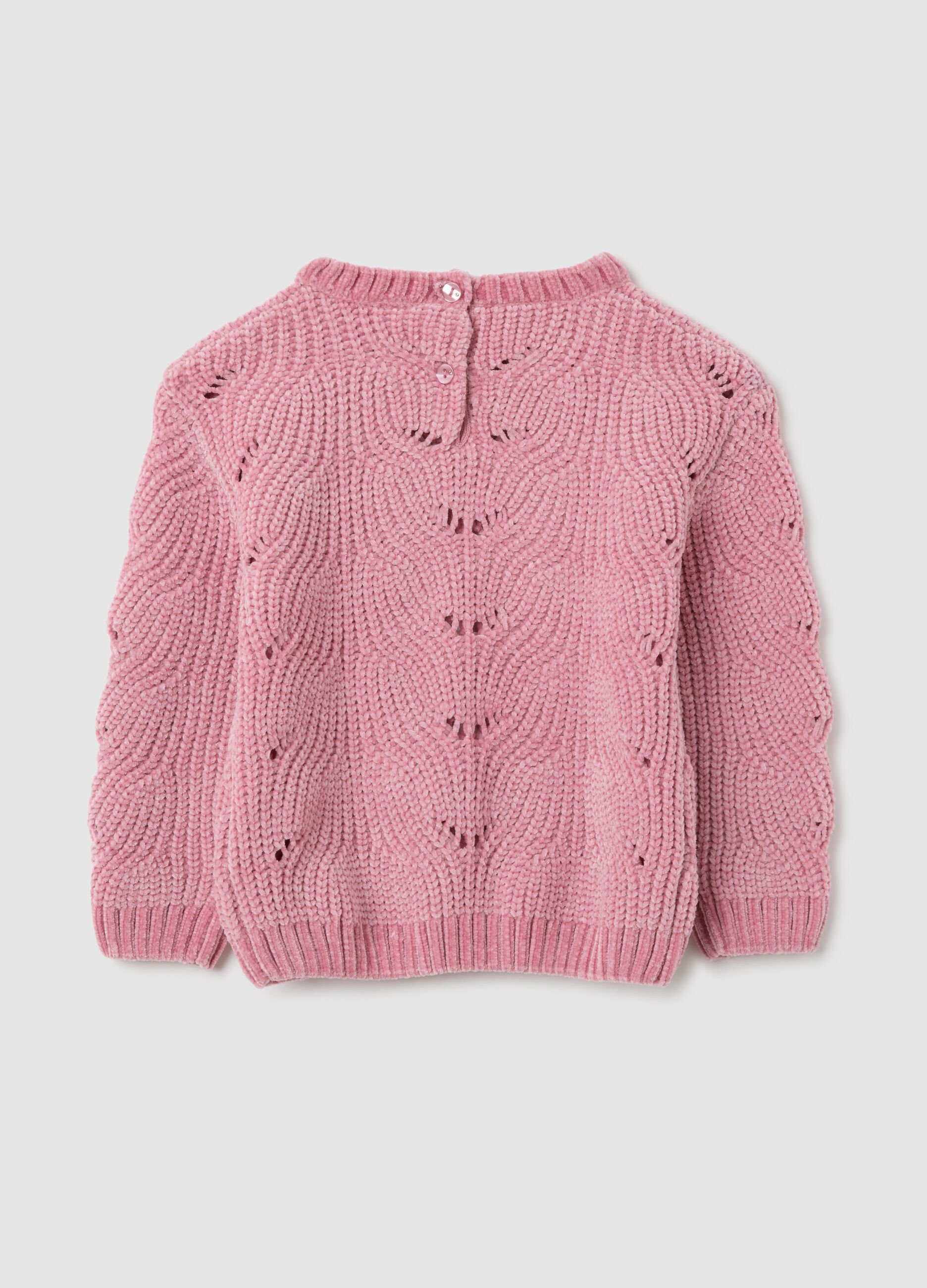 Girls' pink blend sweater regular fit