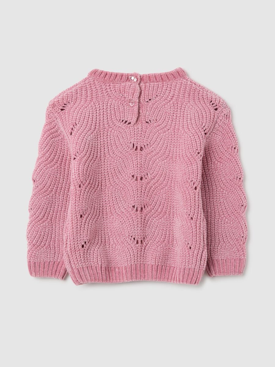 Girls' pink blend sweater regular fit_1