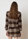 Plaid-effect brown tweed blazer_2