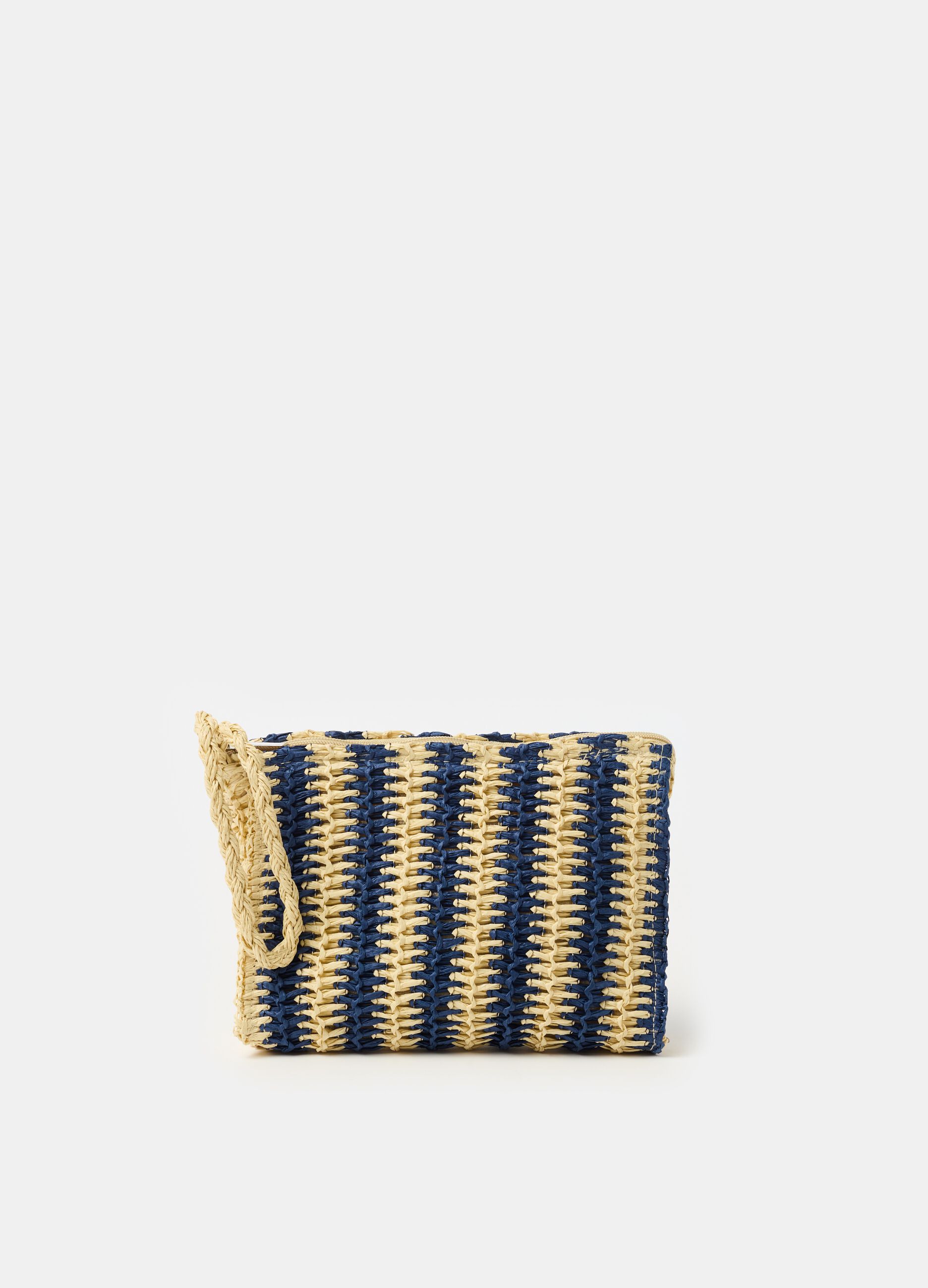 Ovs Pochette in rafia a righe