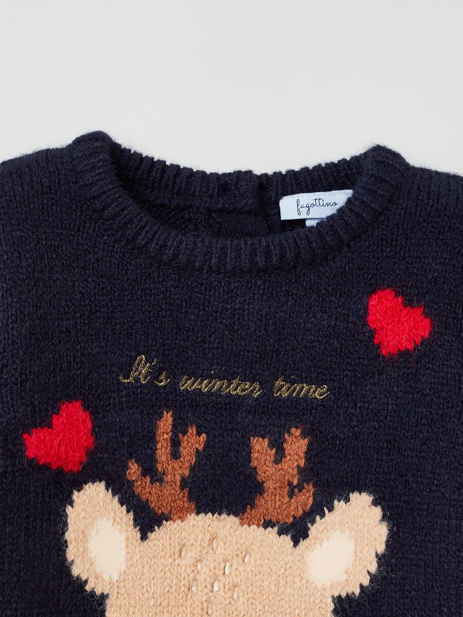 Pullover con disegno renna jacquard_2
