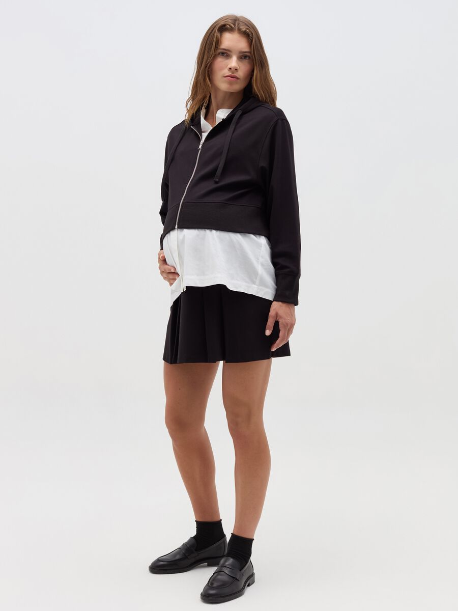 Maternity sweatshirt with hood_1