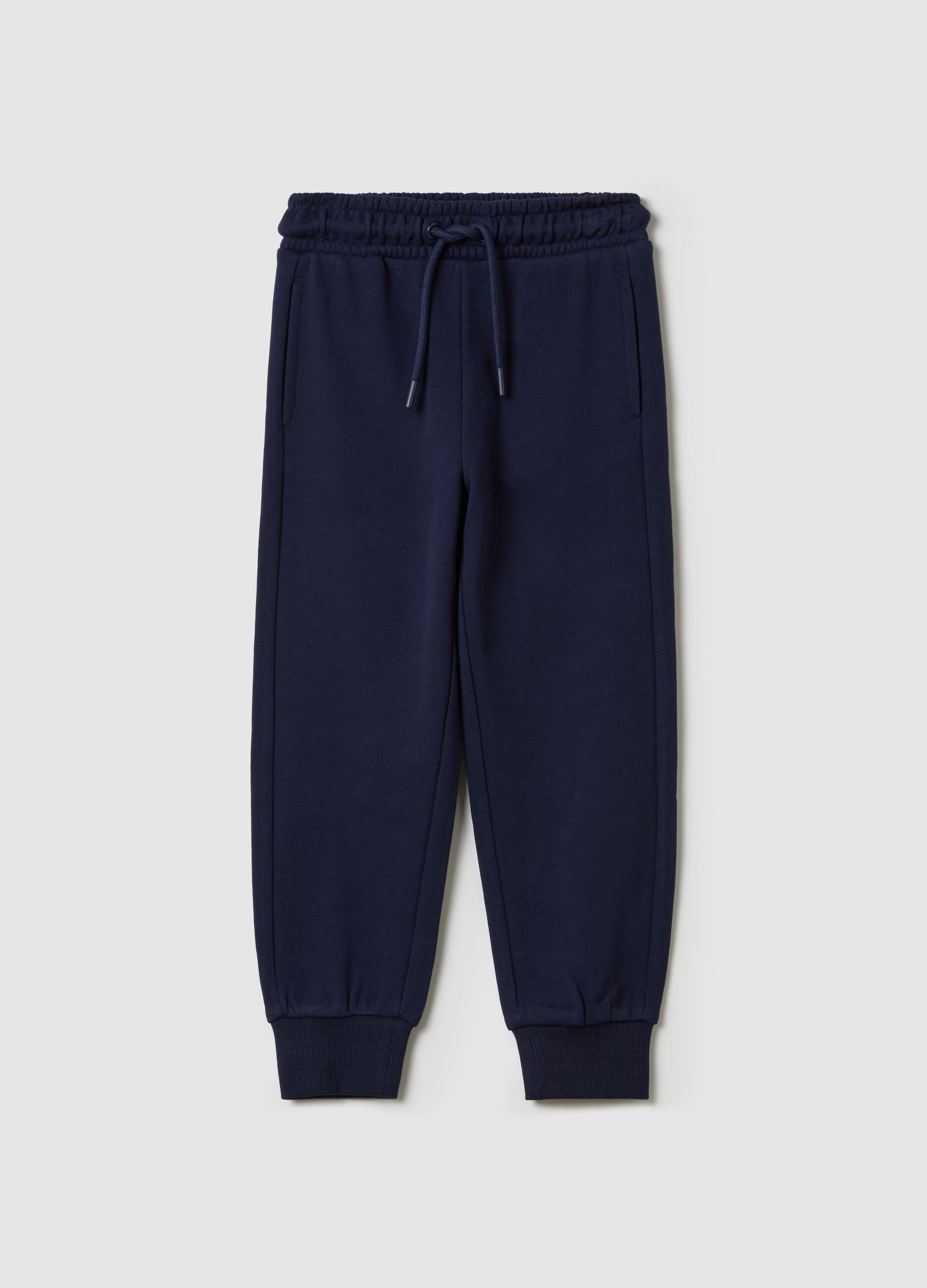 Cotton joggers with drawstring
