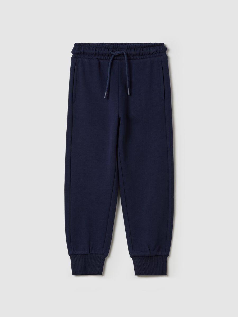 Cotton joggers with drawstring_0